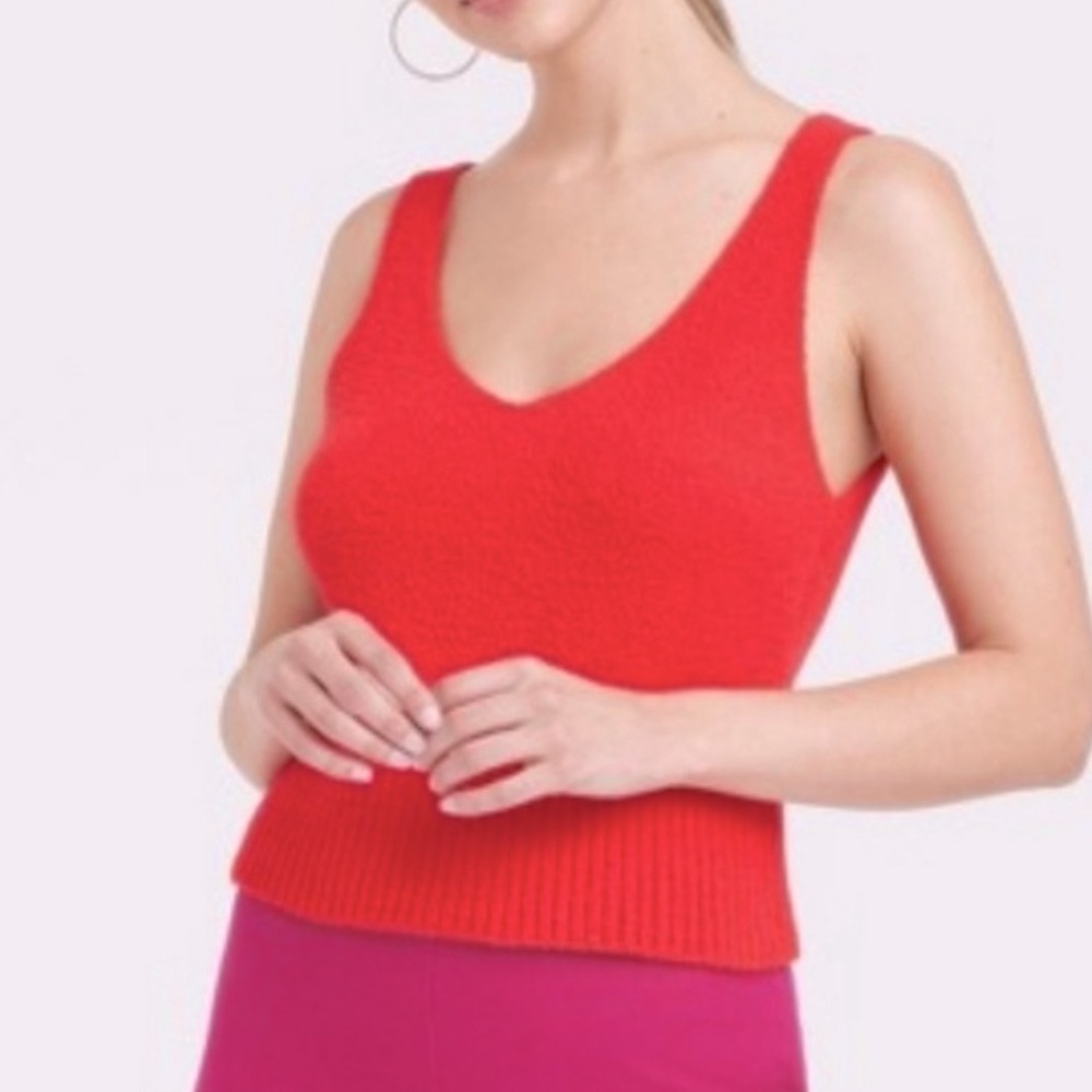 NWOT A New Day Fuzzy Tank Top